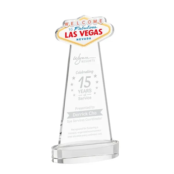 The Las Vegas Award is crafted from premium starfire crystal, featuring... from ASI 84592 St Regis Group / St Regis