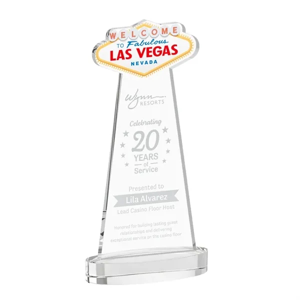 The Las Vegas Award is crafted from premium starfire crystal, featuring... from ASI 84592 St Regis Group / St Regis