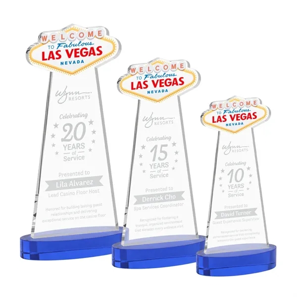 The Las Vegas Award is crafted from premium starfire crystal, featuring... from ASI 84592 St Regis Group / St Regis