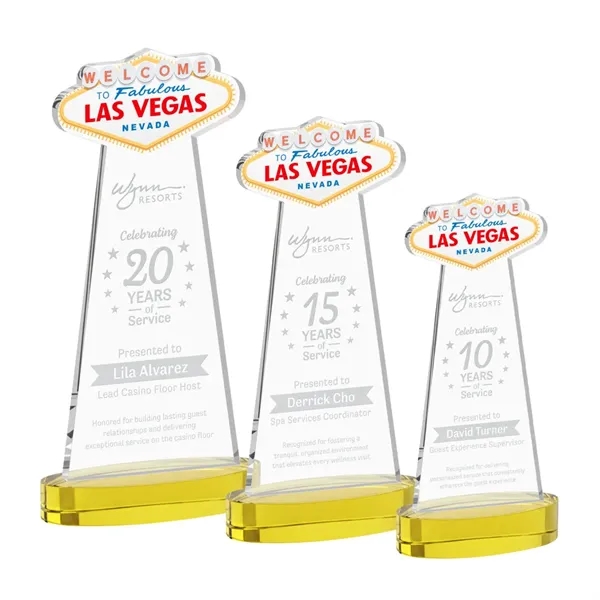 The Las Vegas Award is crafted from premium starfire crystal, featuring... from ASI 84592 St Regis Group / St Regis