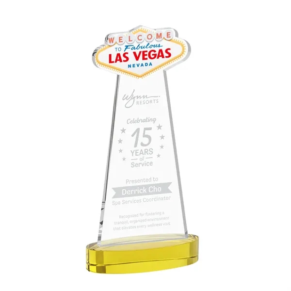 The Las Vegas Award is crafted from premium starfire crystal, featuring... from ASI 84592 St Regis Group / St Regis