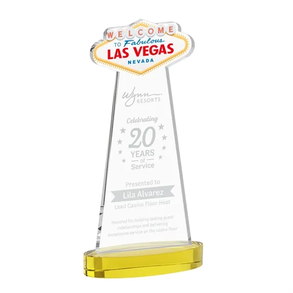 The Las Vegas Award is crafted from premium starfire crystal, featuring... from ASI 84592 St Regis Group / St Regis