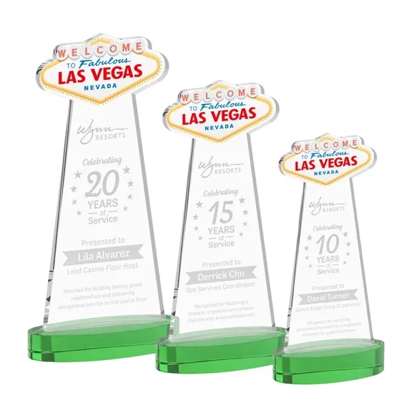 The Las Vegas Award is crafted from premium starfire crystal, featuring... from ASI 84592 St Regis Group / St Regis