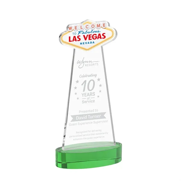 The Las Vegas Award is crafted from premium starfire crystal, featuring... from ASI 84592 St Regis Group / St Regis
