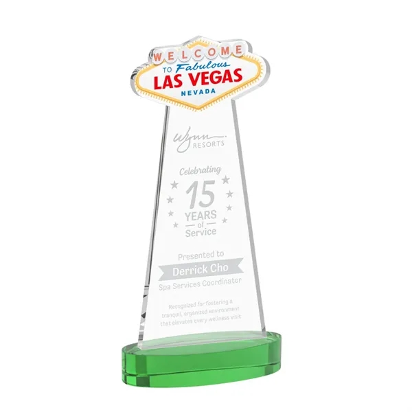 The Las Vegas Award is crafted from premium starfire crystal, featuring... from ASI 84592 St Regis Group / St Regis