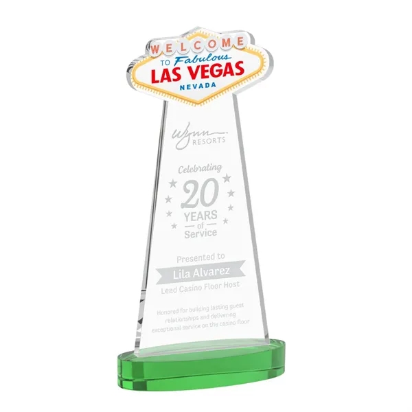 The Las Vegas Award is crafted from premium starfire crystal, featuring... from ASI 84592 St Regis Group / St Regis