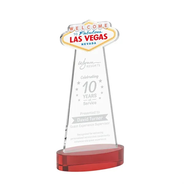The Las Vegas Award is crafted from premium starfire crystal, featuring... from ASI 84592 St Regis Group / St Regis