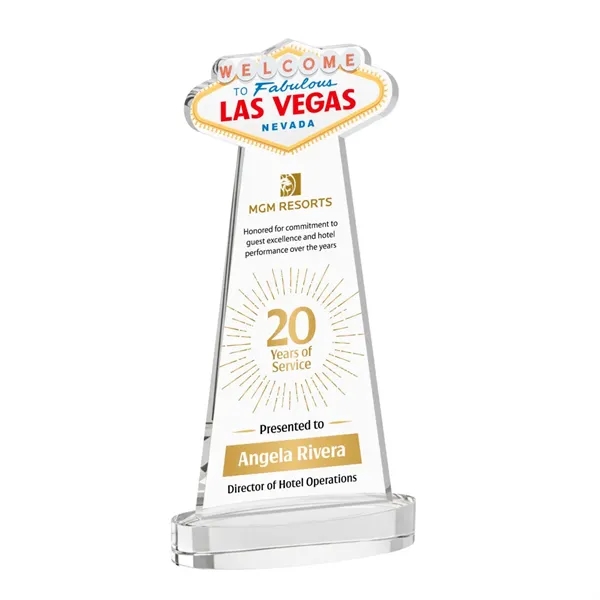 The Las Vegas Award is crafted from premium starfire crystal, featuring... from ASI 84592 St Regis Group / St Regis