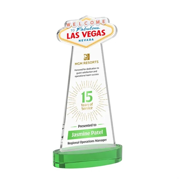 The Las Vegas Award is crafted from premium starfire crystal, featuring... from ASI 84592 St Regis Group / St Regis