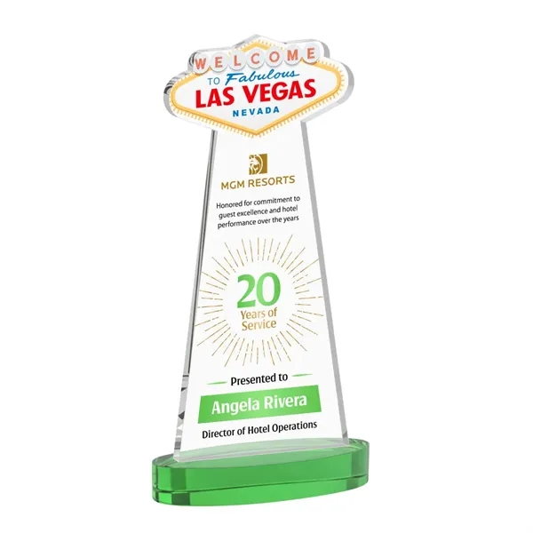 The Las Vegas Award is crafted from premium starfire crystal, featuring... from ASI 84592 St Regis Group / St Regis