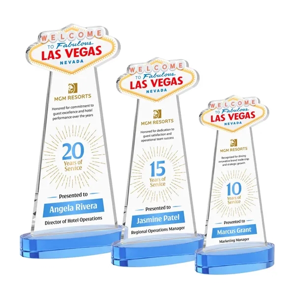 The Las Vegas Award is crafted from premium starfire crystal, featuring... from ASI 84592 St Regis Group / St Regis
