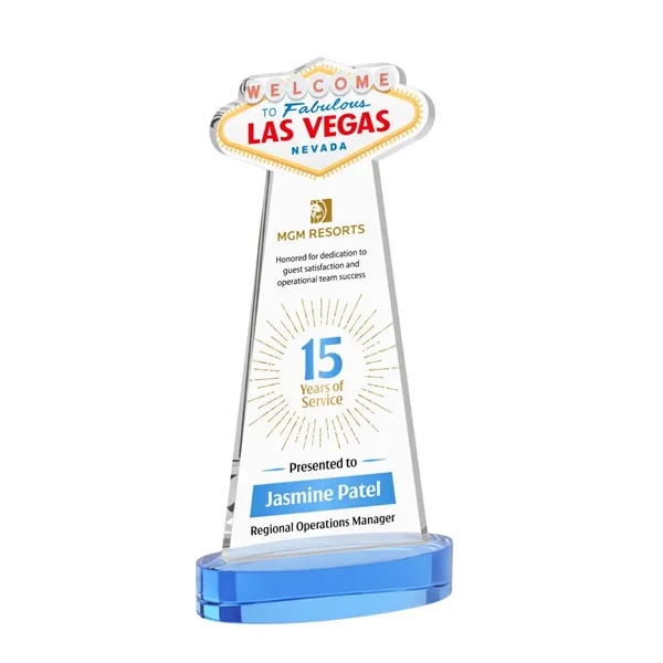 The Las Vegas Award is crafted from premium starfire crystal, featuring... from ASI 84592 St Regis Group / St Regis