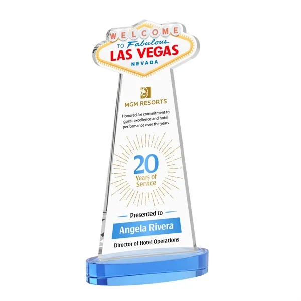 The Las Vegas Award is crafted from premium starfire crystal, featuring... from ASI 84592 St Regis Group / St Regis