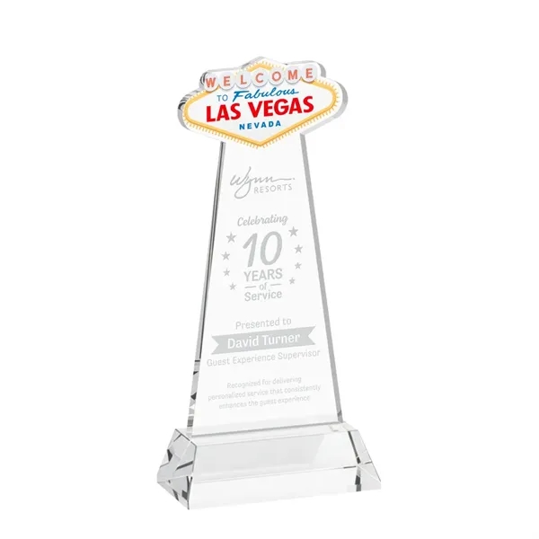 The Las Vegas Award is crafted from premium starfire crystal, featuring... from ASI 84592 St Regis Group / St Regis