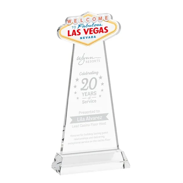 The Las Vegas Award is crafted from premium starfire crystal, featuring... from ASI 84592 St Regis Group / St Regis