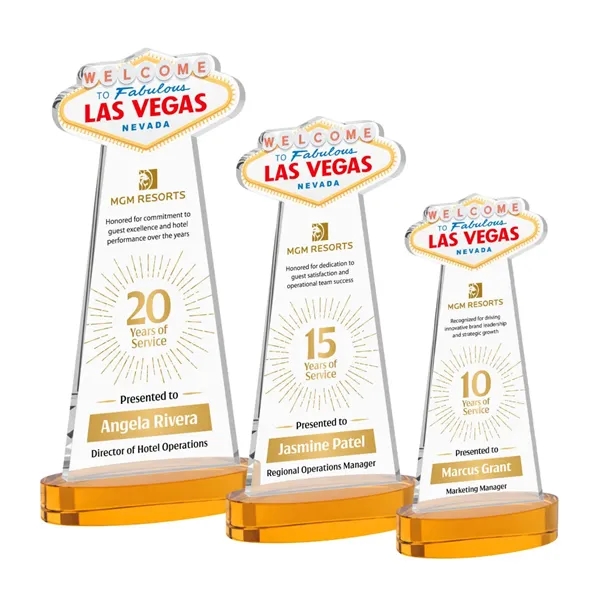 The Las Vegas Award is crafted from premium starfire crystal, featuring... from ASI 84592 St Regis Group / St Regis
