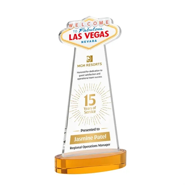 The Las Vegas Award is crafted from premium starfire crystal, featuring... from ASI 84592 St Regis Group / St Regis