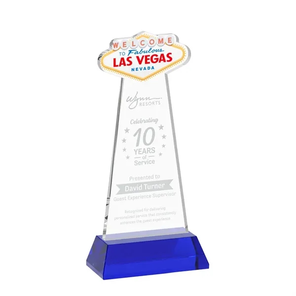 The Las Vegas Award is crafted from premium starfire crystal, featuring... from ASI 84592 St Regis Group / St Regis