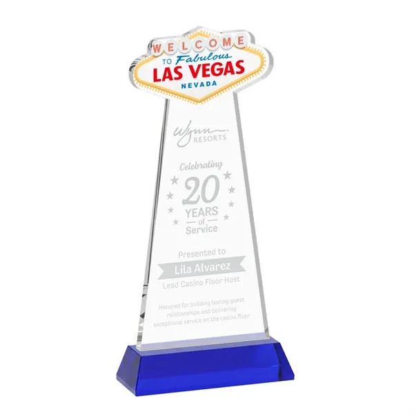 The Las Vegas Award is crafted from premium starfire crystal, featuring... from ASI 84592 St Regis Group / St Regis