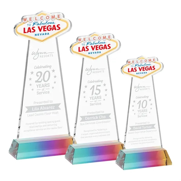 The Las Vegas Award is crafted from premium starfire crystal, featuring... from ASI 84592 St Regis Group / St Regis