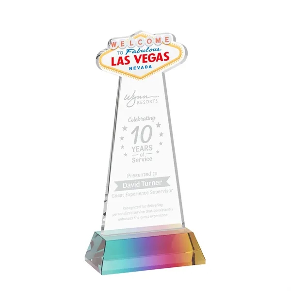 The Las Vegas Award is crafted from premium starfire crystal, featuring... from ASI 84592 St Regis Group / St Regis
