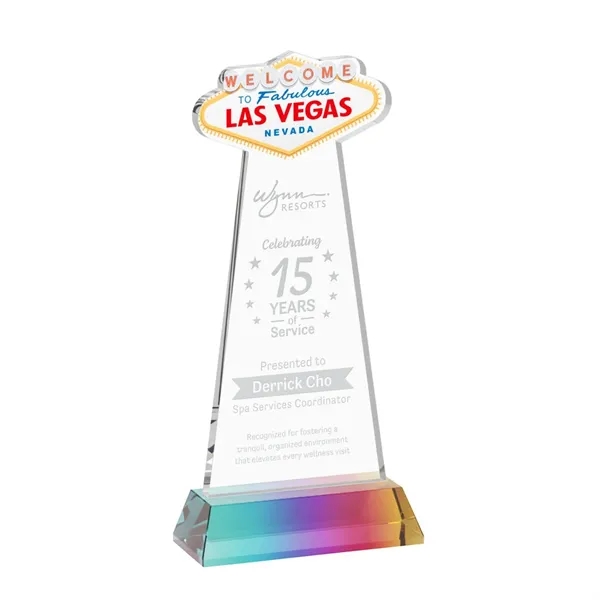 The Las Vegas Award is crafted from premium starfire crystal, featuring... from ASI 84592 St Regis Group / St Regis