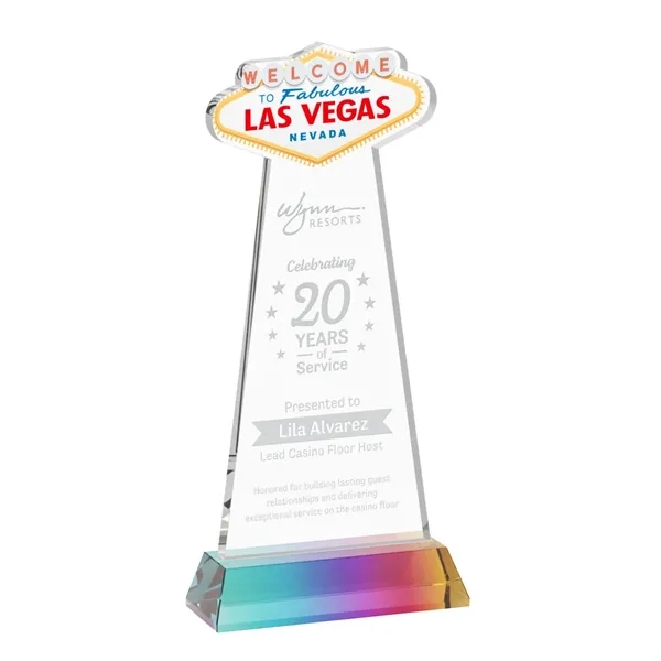 The Las Vegas Award is crafted from premium starfire crystal, featuring... from ASI 84592 St Regis Group / St Regis