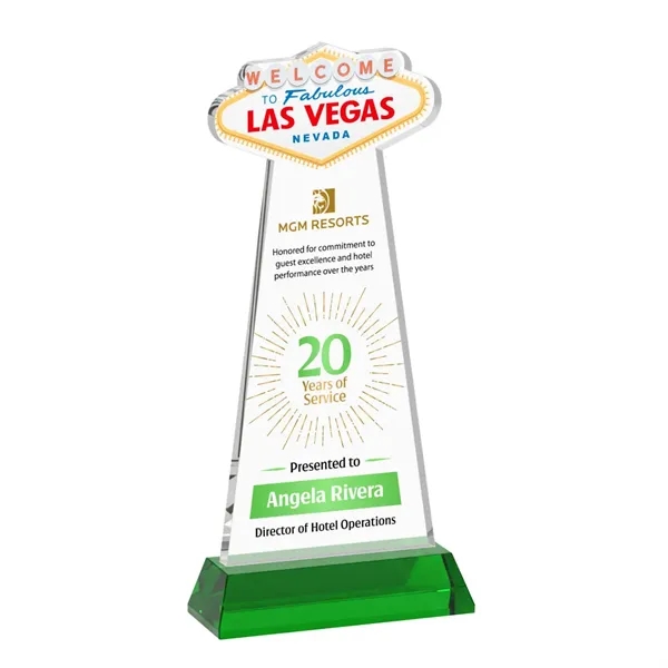 The Las Vegas Award is crafted from premium starfire crystal, featuring... from ASI 84592 St Regis Group / St Regis