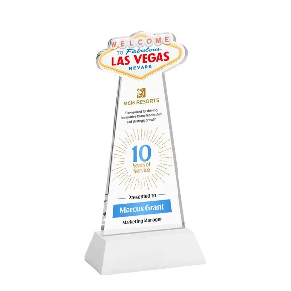 The Las Vegas Award is crafted from premium starfire crystal, featuring... from ASI 84592 St Regis Group / St Regis