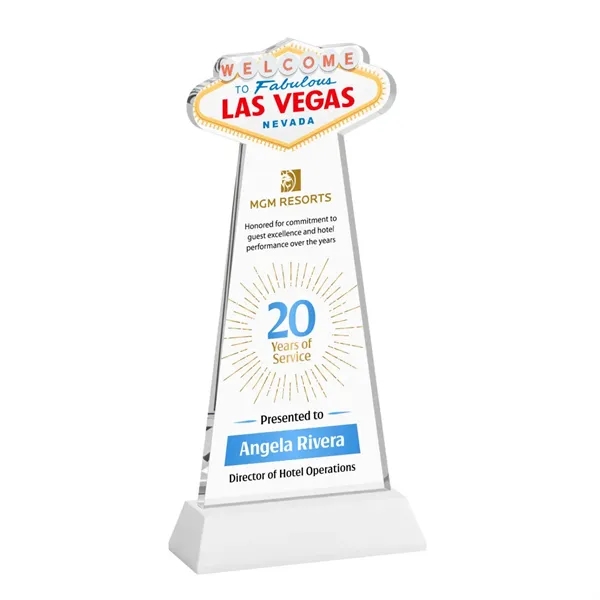 The Las Vegas Award is crafted from premium starfire crystal, featuring... from ASI 84592 St Regis Group / St Regis