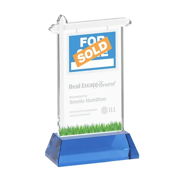 Real Estate Award on Hartford Base - Sky Blue... from ASI 84592 St Regis Group / St Regis