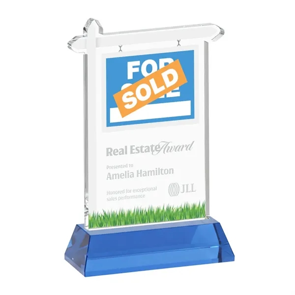 Real Estate Award on Hartford Base - Sky Blue... from ASI 84592 St Regis Group / St Regis