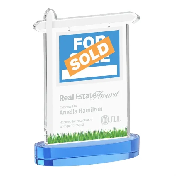 Real Estate Award on Alberton Base - Sky Blue... from ASI 84592 St Regis Group / St Regis