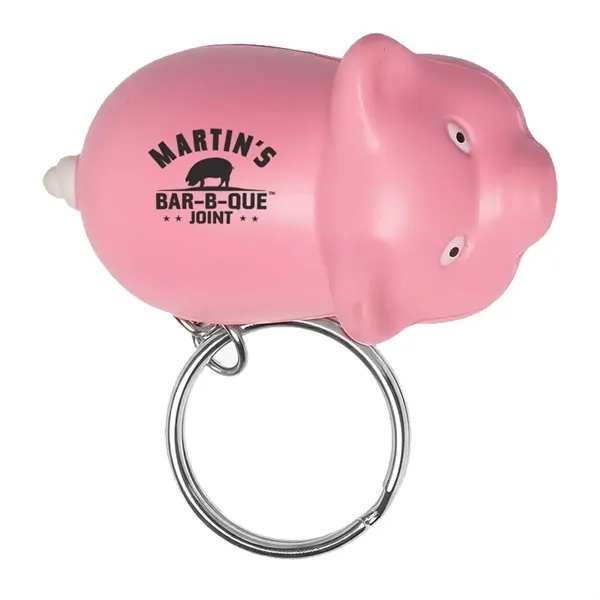 2.25" W x 1.5" H  soft and squeezable pig shaped... from ASI 63549 Jornik Manufacturing Corp
