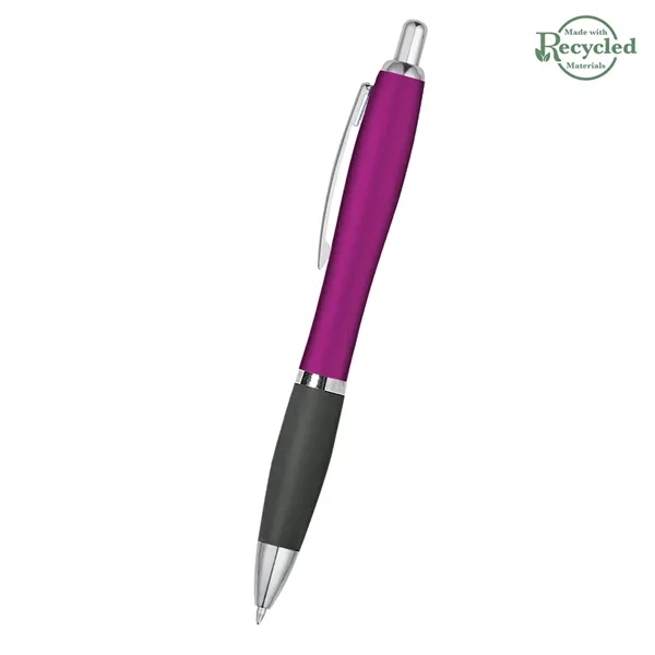 Ballpoint pen with plunger action and rubberized grip.... from ASI 61125 Hit Promotional Products / Hit®