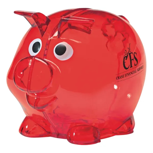 Plastic bank with removable plug for coin retrieval.... from ASI 61125 Hit Promotional Products / Hit®