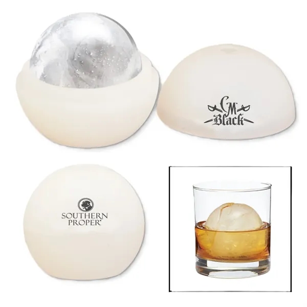 2.5-inch silicone ice ball mold plus 1 color silkscreen imprint on... from ASI 37218 Athena Promo (tm)