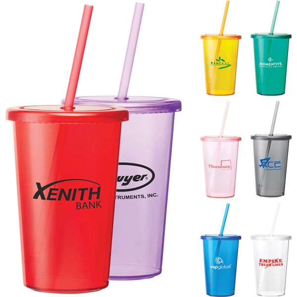 Sizzle 16oz Tumbler with Straw... from ASI 42424 ZZ DROPPED -Bullet