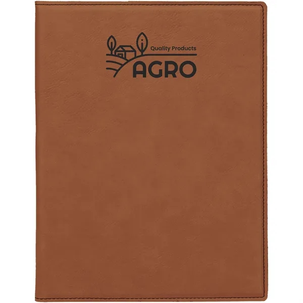 7" x 9" rawhide PU leatherette portfolio with writing pad, pen... from ASI 74601 Calico