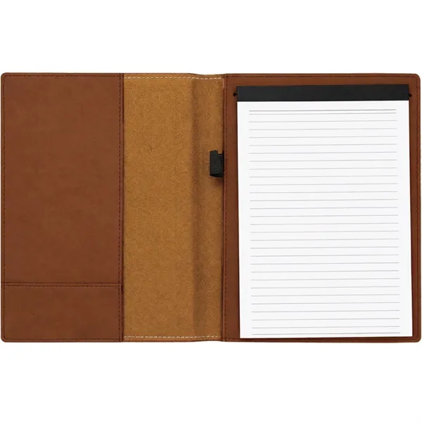 7" x 9" rawhide PU leatherette portfolio with writing pad, pen... from ASI 74601 Calico