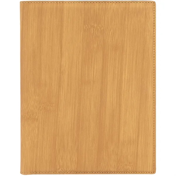 7" x 9" bamboo look PU leatherette portfolio with 50-page pad,... from ASI 74601 Calico
