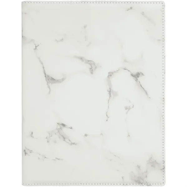 7" x 9" marble-look PU leatherette portfolio with writing pad, pen... from ASI 74601 Calico