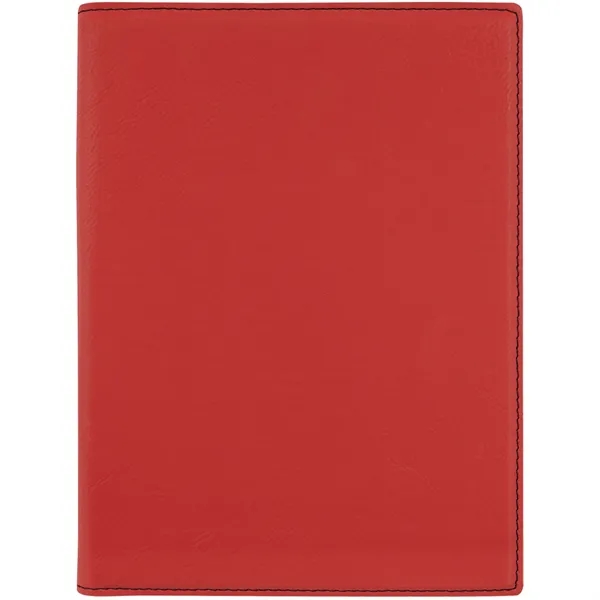 7" x 9" red PU leather portfolio with 50 page writing... from ASI 74601 Calico