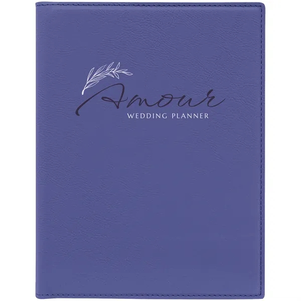 7" x 9" Purpleleatherette portfolio with 50-page pad, pen loop and... from ASI 74601 Calico