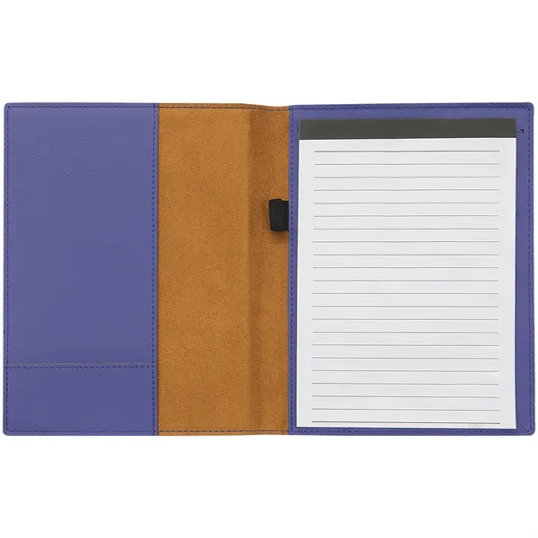 7" x 9" Purpleleatherette portfolio with 50-page pad, pen loop and... from ASI 74601 Calico