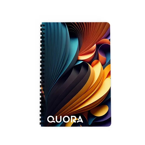 Side spiral notebook with 50 pages, coil binding and customization.... from ASI 61125 Hit Promotional Products / Hit®