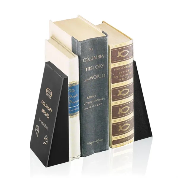 Set of two black marble book ends, 6" x 4".... from ASI 84592 St Regis Group