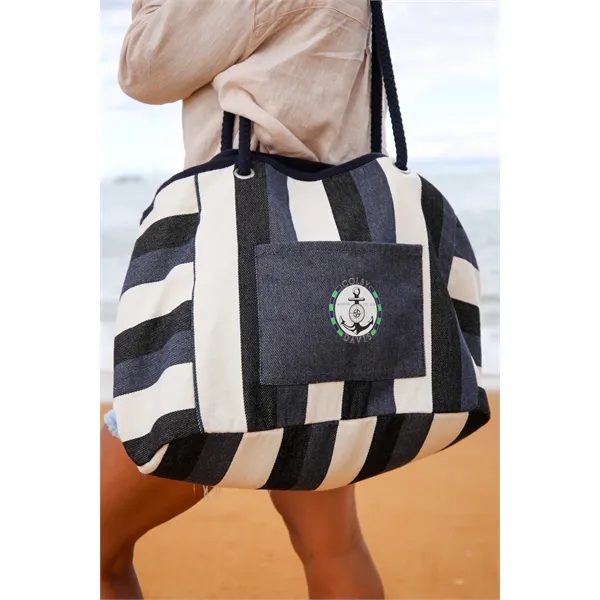 A stylish oversized tote that blends nautical charm with everyday function... from ASI 56070 Gemline / Gemline®