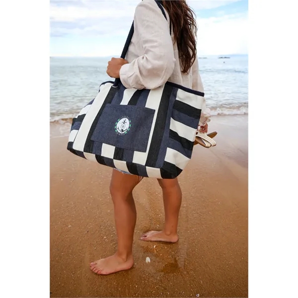 A stylish oversized tote that blends nautical charm with everyday function... from ASI 56070 Gemline / Gemline®