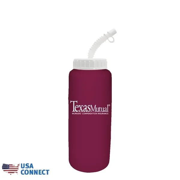 32 oz Grip Bottle with Flexible Straw - USA Connect... from ASI 30270 Aakron Line